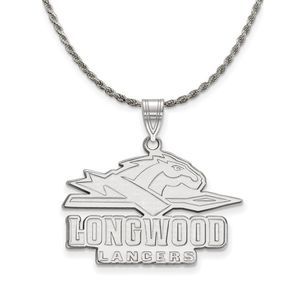 Sterling Silver Longwood U Large Pendant Necklace - 18 Inch